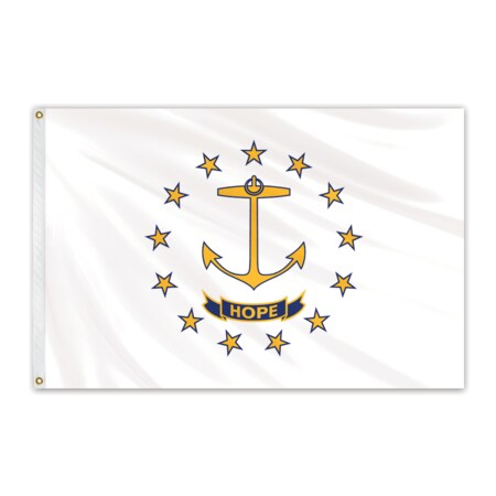 Rhode Island Outdoor Nylon Flag 6'x10'